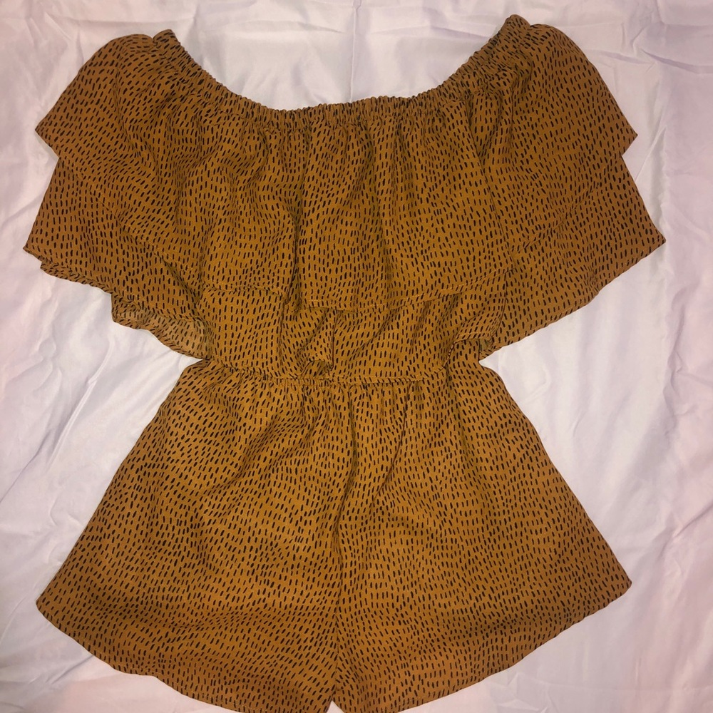 Mustard orange women’s romper size small
